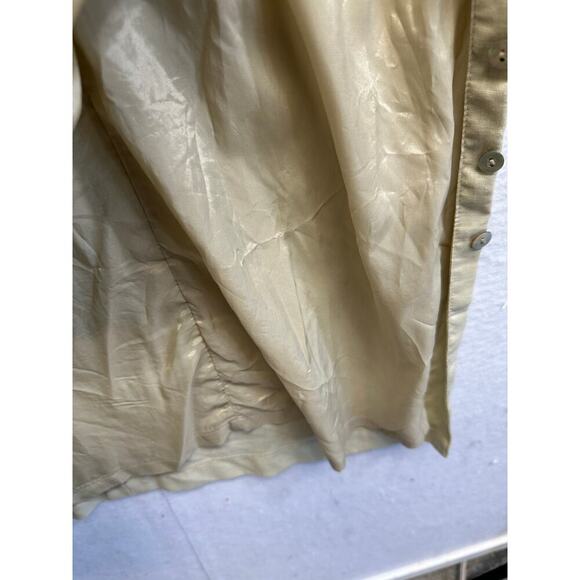 Cali Cali 100% Linen Lined Women Sleeveless‎ Midi Dress Boho Tan - Picture 10 of 10